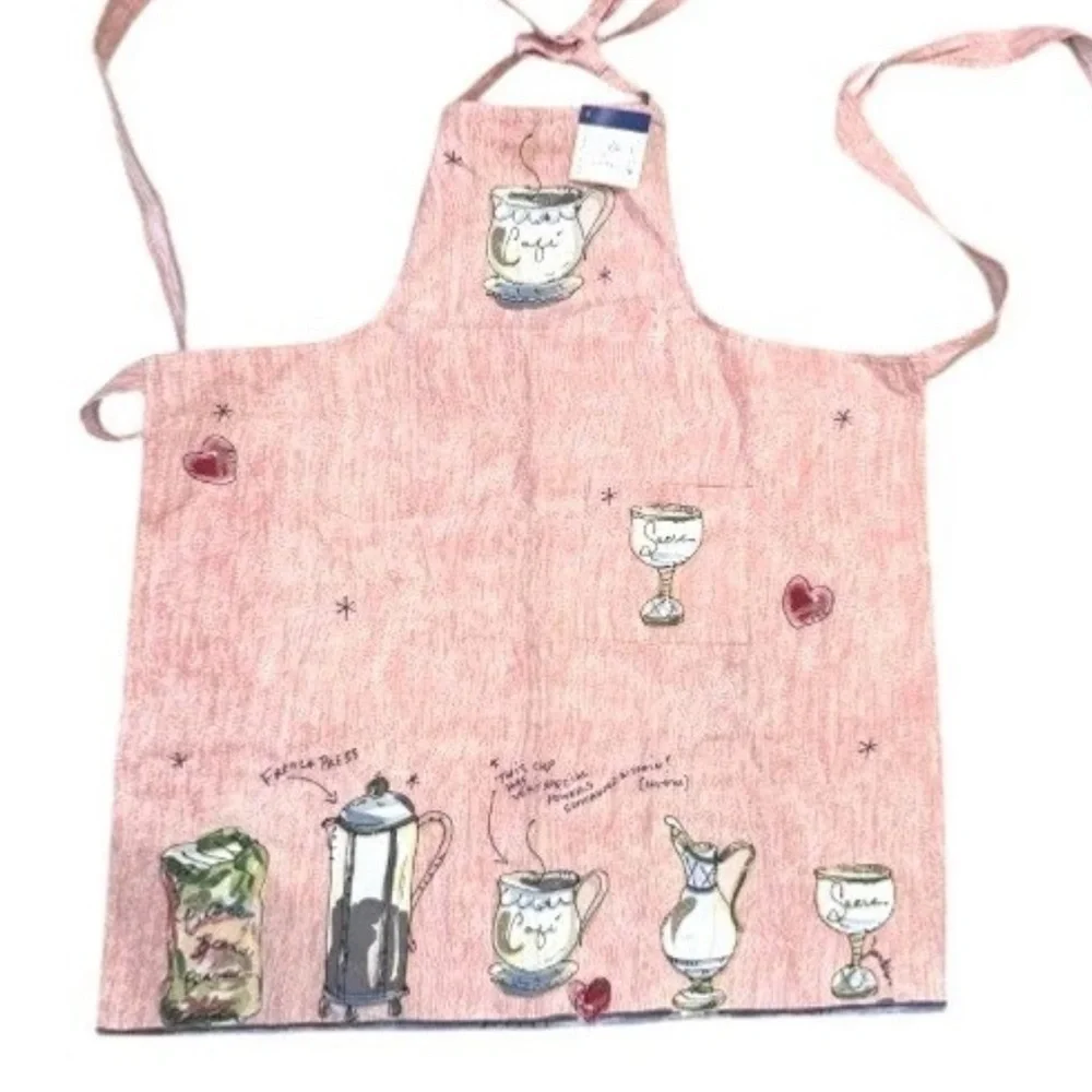 Julia Junkin Studio Artist Series by Western Linen Cafe Kitchen Apron - NWT